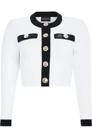 Retrofete Ainsley cropped gebreid jack