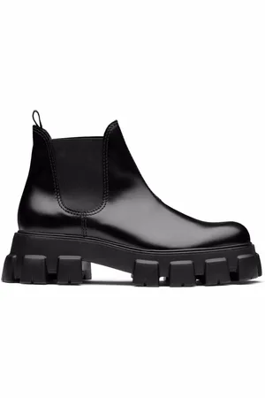 Prada Monolith Chelsea laarzen van geborsteld leer