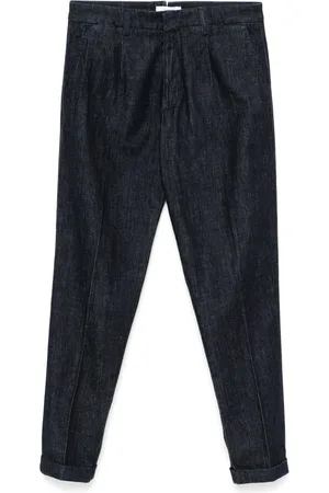 CRUNA Jeans met geplooid detail