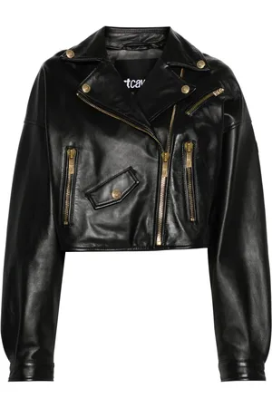 Roberto Cavalli Leren bikerjack