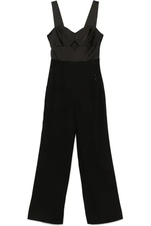 Twin-Set Jumpsuit met pailletten en krijtstreep