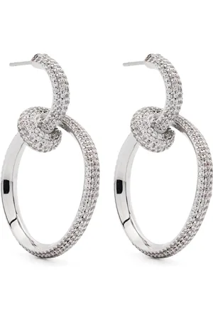 Eddie Borgo Pavé curled hoop earrings