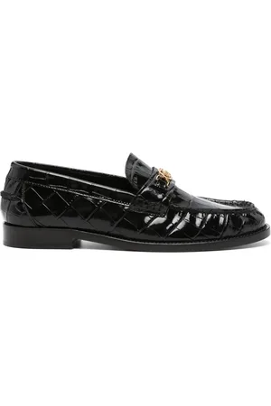 VERSACE Famed loafers met krokodillen