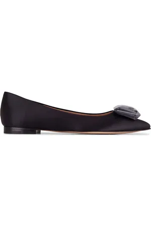 Gianvito Rossi Jaipur satijnen ballerina