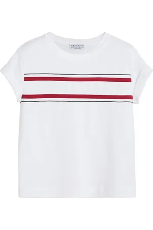 Brunello Cucinelli Gestreept T