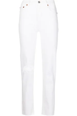RE/DONE Gerafelde jeans