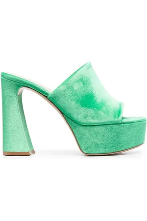 Gianvito Rossi Holly chenille muiltjes