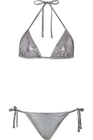 Balmain Bikini met metallic afwerking