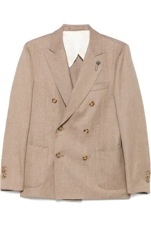 LARDINI Blazer met broche