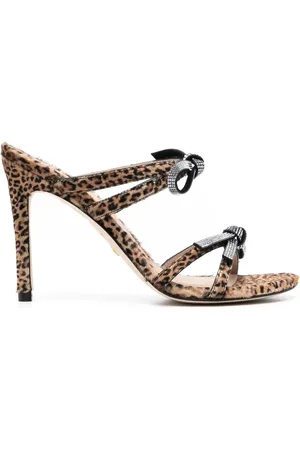 Stuart Weitzman Muiltjes met luipaardprint