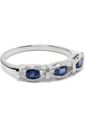 Bleue Burnham Ring met saffier