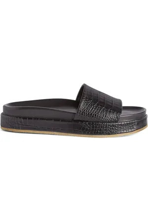 Giuseppe Zanotti Tito slippers met krokodillen