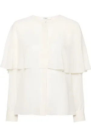 Chloé Zijden blouse met cape