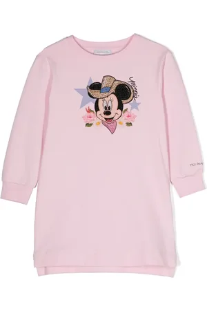 MONNALISA Jersey jurk met logoprint