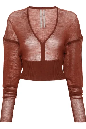 Rick Owens LS V fijngebreide trui