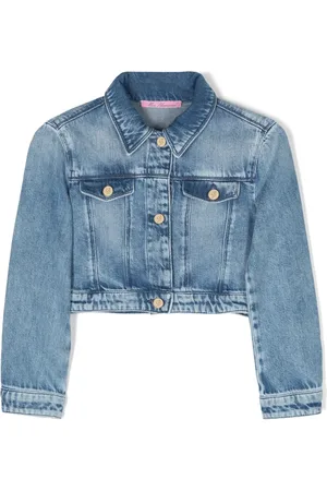 MISS BLUMARINE Spijkerjack met geborduurd logo