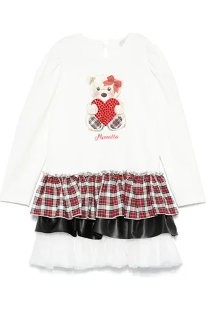MONNALISA Jersey jurk met teddybeer