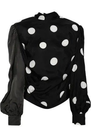 pushBUTTON Asymmetrische blouse met lange mouwen