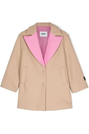 Msgm Vilten jas met colourblocking
