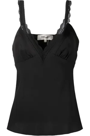 Diane von Furstenberg Hemd met afwerking van kant