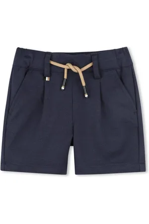 HUGO BOSS Shorts met geplooid detail
