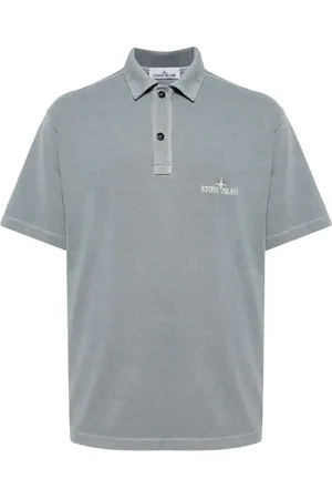 Stone Island Poloshirt met geborduurd logo