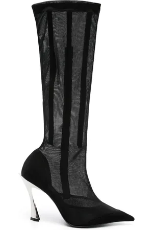 MUGLER 95 mm laarzen met mesh
