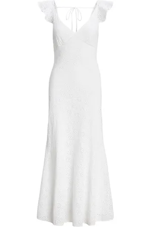 Ralph Lauren Broderie anglaise linnen maxi
