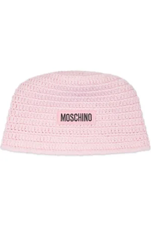 Moschino Geweven hoed met logopatch