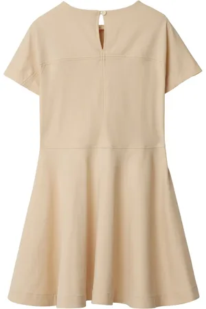 Burberry Katoenen jurk met geruit label