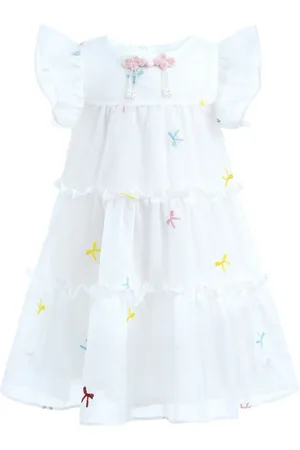 Mimi Tutu Jurk met geborduurde bloemen