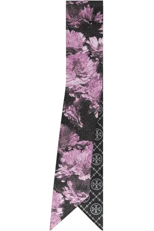 Tory Burch Pixel Flower gestrikte sjaal