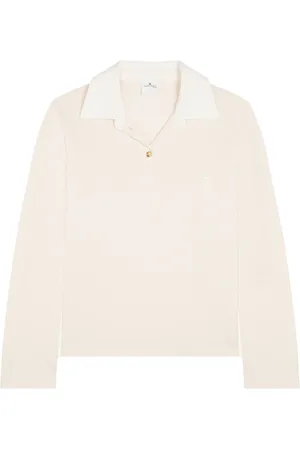 Courrèges Poloshirt met contrasterende afwerking
