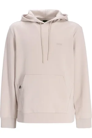 HUGO BOSS Hoodie met logoplakkaat