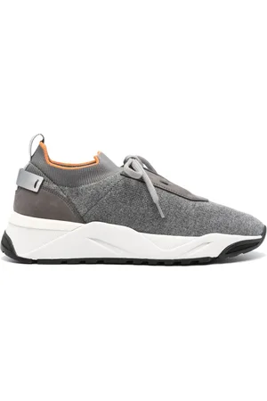 santoni Gebreide sneakers met vlakken