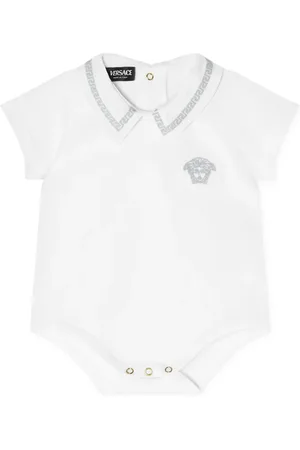 VERSACE Medusa katoenen romper met applicatie
