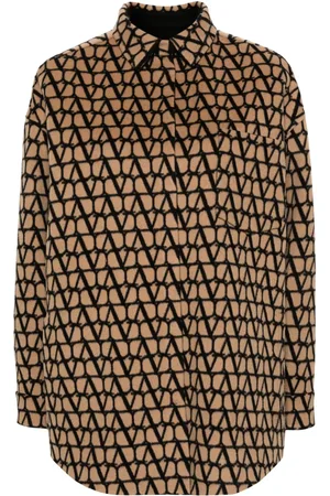 VALENTINO GARAVANI Omkeerbare jas met Toile Iconographe print