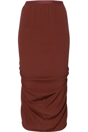 Rick Owens Shrimp gedrapeerde midi