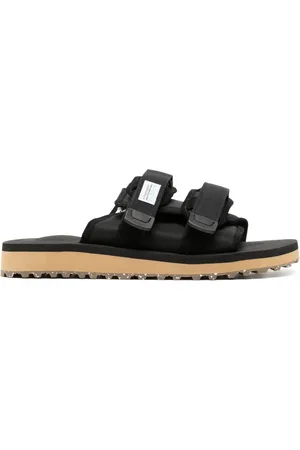 SUICOKE Moto slippers met logopatch