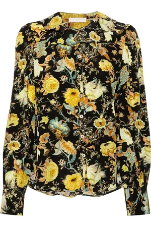 ULLA JOHNSON Veron zijden blouse met bloemenprint