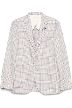 LARDINI Blazer met broche