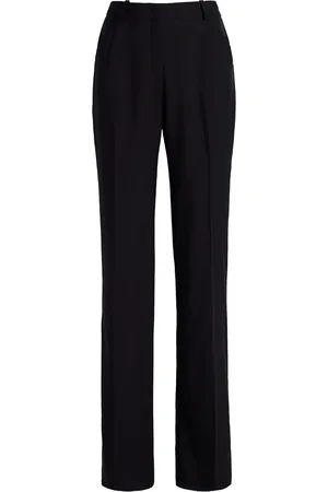Another Tomorrow Flared broek van merinowol