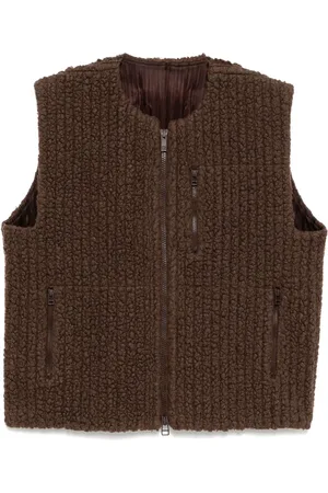 Issey Miyake Fleece gilet met plooien