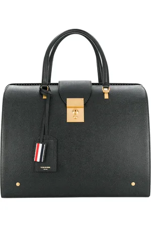 Thom Browne Mr. Thom Bag In Black Pebble Grain