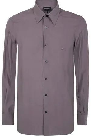 Emporio Armani Overhemd met geborduurd logo
