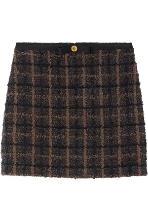 VERSACE Bouclé tweed kokerrok