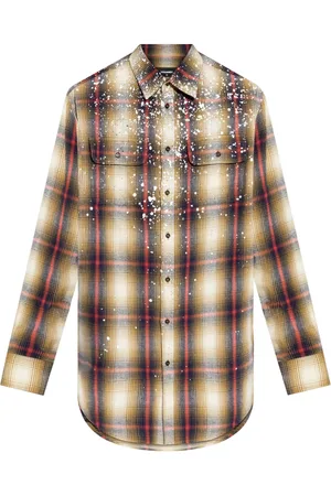 Dsquared2 Geruite blouse verfraaid met kristallen