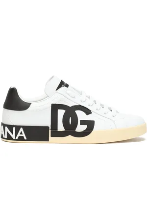 Dolce & Gabbana Portofino leren sneakers met logoprint