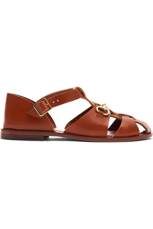 Scarosso Helene leren sandalen