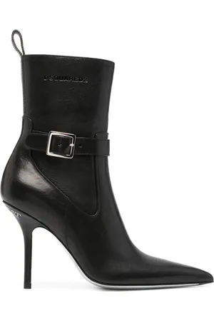 Dsquared2 Gerafelde leren 120mm laarzen